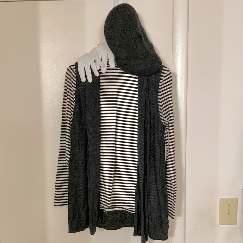 French Mime Halloween 4 piece costume